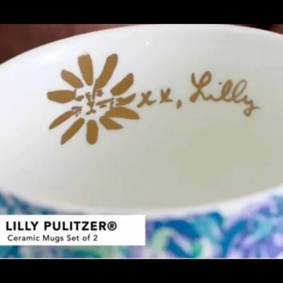 Lilly Pulitzer Ceramic Mug Set - Picture 2 of 6